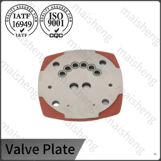 Plaque de valve en alliage d'aluminium